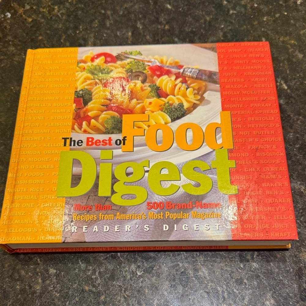 Vintage The Best of Food Digest Cookbook - Red